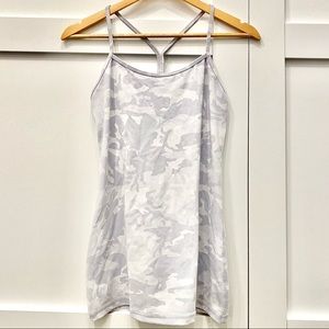Lululemon Power Y Tank - Camo Alpine White Size 8